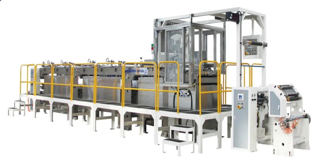 Alkaline cell composite diaphragm production line