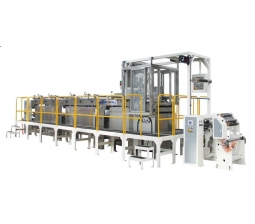 Alkaline cell composite diaphragm production line